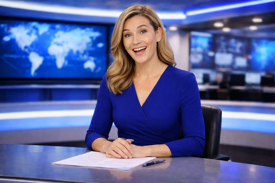 Feel Good Studio News Anchor