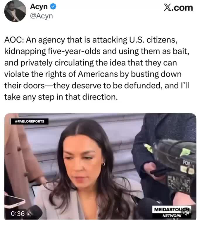 AOC: “They Deserve To Be Defunded And I’ll Take Any Step In That Direction.”