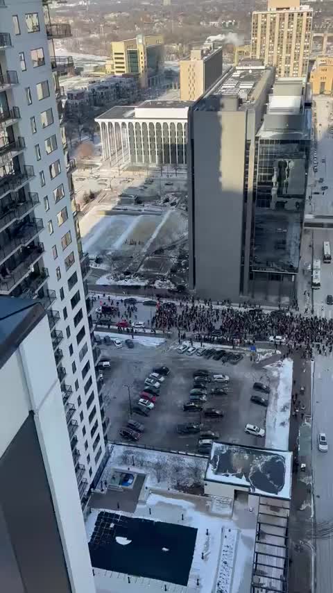 Minneapolis, Jan 23. Temperature: -10°F (Fee -40°F):  Thousands of workers, students, and…