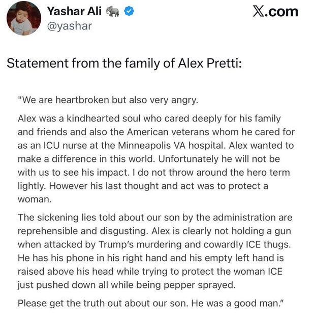 From the family of Alex Pretti
