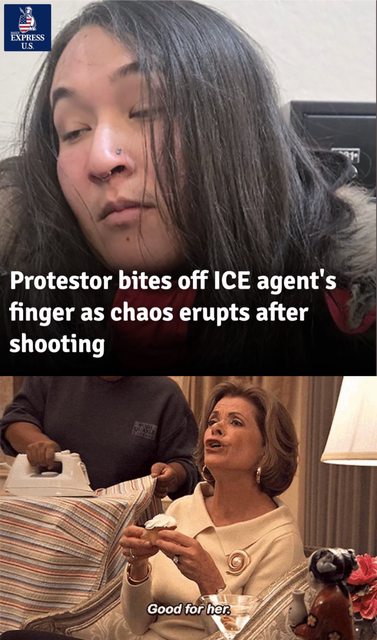 He shouldn’t have brought his finger to a protest