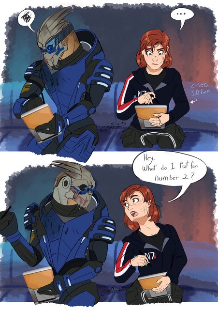 The logistics of being resurrected [A “Mass Effect” comic by C-Puff]