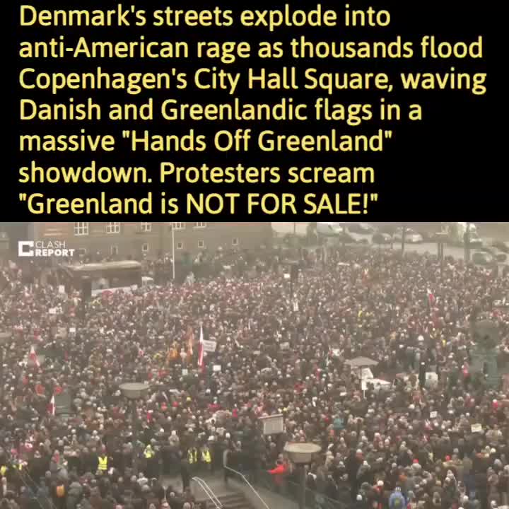 “Greenland Is Not For Sale!” – Massive Copenhagen Protest Against Trump –…