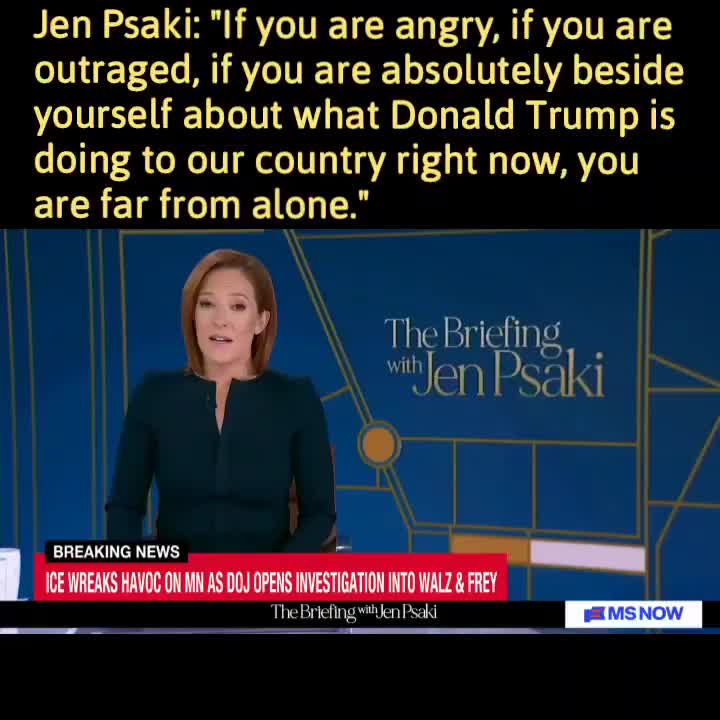 Jen Psaki: “If you are absolutely beside yourself about what Donald Trump…