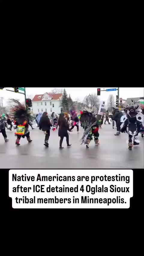 Native American 1st Amendment President Abducting Sioux Tribe With ICE