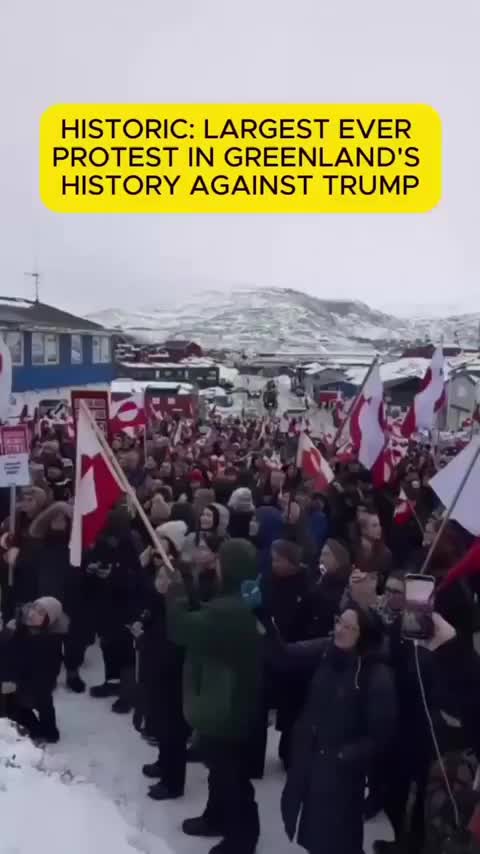 Largest Ever Protest In Greenland’s History Against Trump – Nearly 25% Of…