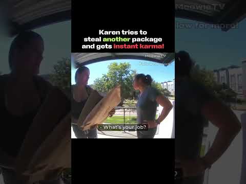 Karen gets instant karma! #police #crime #cops