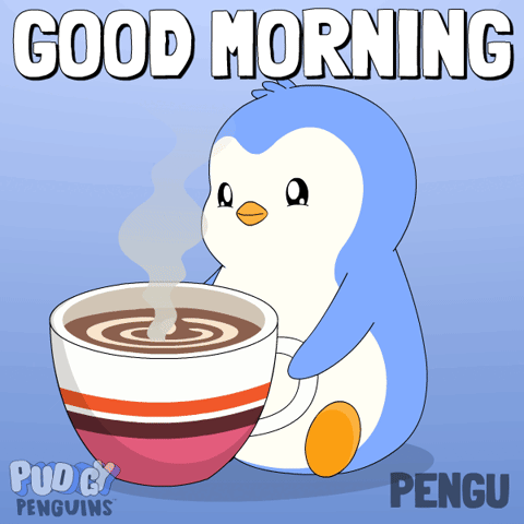 Good Morning GIF by Pudgy Penguins
