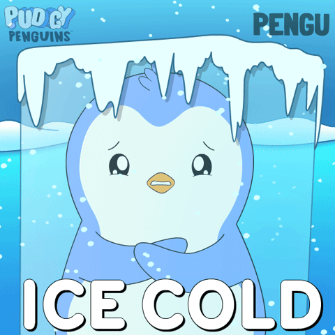 Freezing Ice Cold GIF by Pudgy Penguins