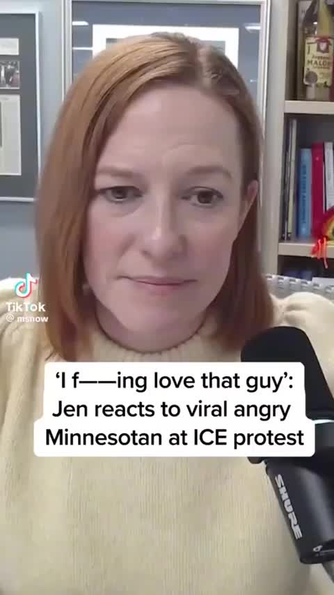 Jen Reacts To Viral Angry Minnesotan At ICE Protest – Jen Psaki:…