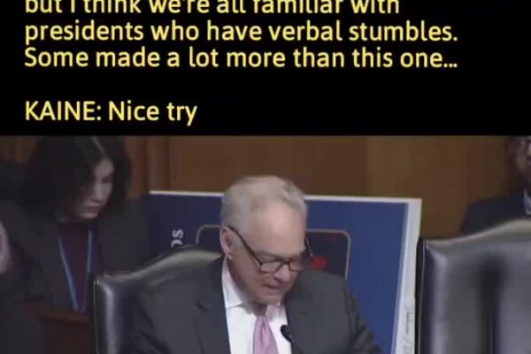 Kaine To Lil Marco About Trump’s Many Verbal Gaffes At Davos: “We’re…