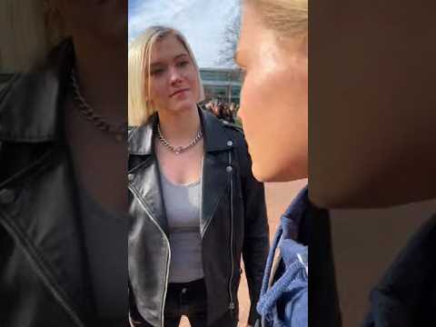 Instant karma! She missed the slap and fell. 🤣