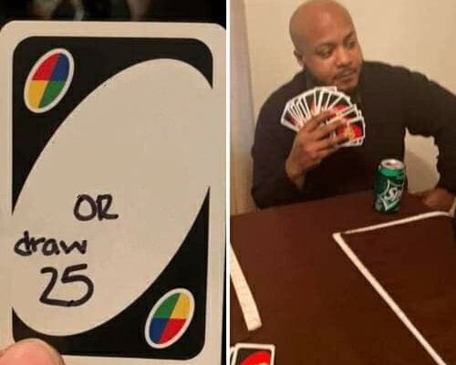 UNO Draw 25 Cards