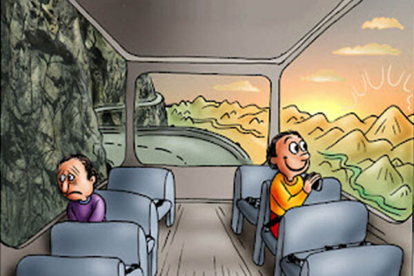 Two guys on a bus