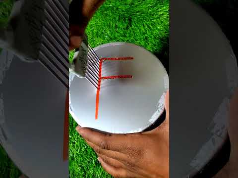 Oddly Satisfying F Letter Whole Making With Foil Paper ASMR Sounds