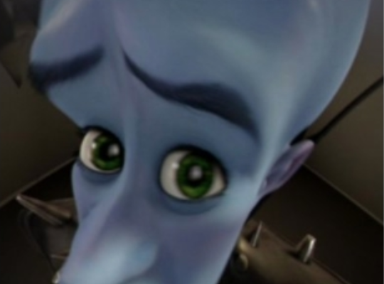 Megamind peeking