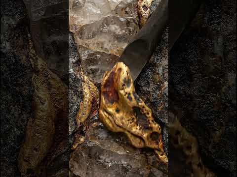 From Hidden Gold Quartz to Pure Gold Bar — Ultra Satisfying ASMR…