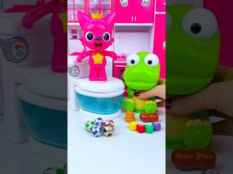ASMR Unboxing Pororo & Pinkfong Bath Toy Set | Satisfying Toy Play…