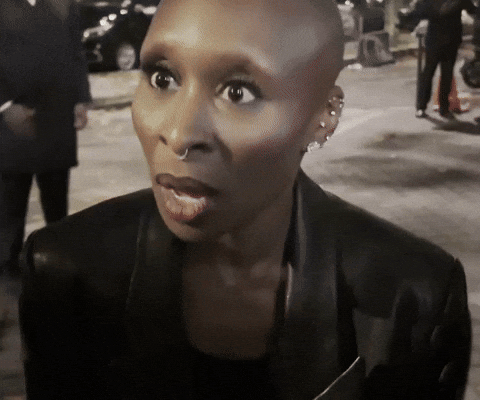 Shocked Cynthia Erivo