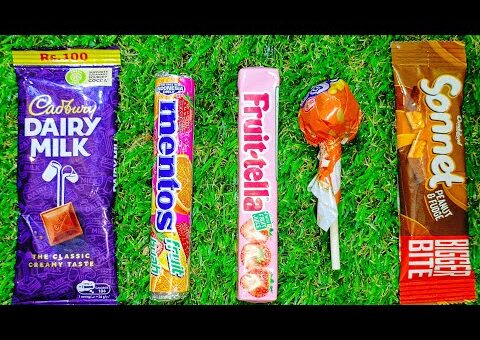 Satisfying Video ASMR unboxing candy chocolates and gems
