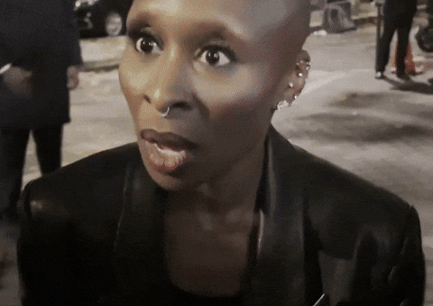 Shocked Cynthia Erivo