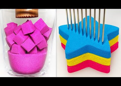 Very Satisfying and Relaxing Compilation 346 Kinetic Sand ASMR