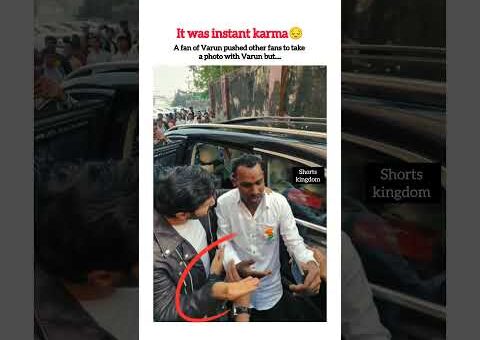 What you give is what you get instant karma.😔 #varundhawan #bollywood #trending #shortsfeed #viral