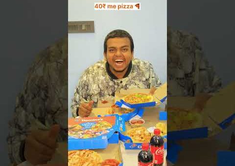 40₹ me pizza 🍕 | The most viral video by pizza 🔥 #ytshorts #shorts