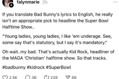 Turning Point had to do their own half time show because the NFL halftime show…