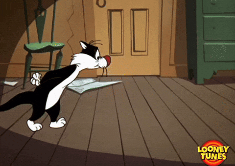 Scared Still Waiting GIF by Looney Tunes