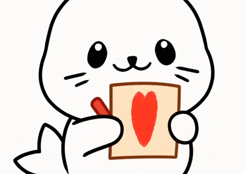 Love You Hearts GIF by Sappy Seals