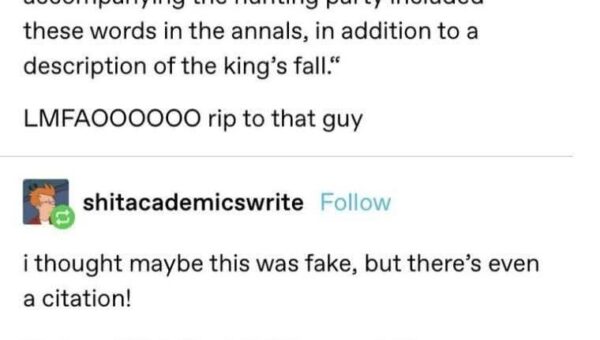 Happy King fell off as horse day