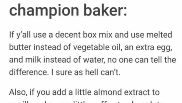 For the bakers