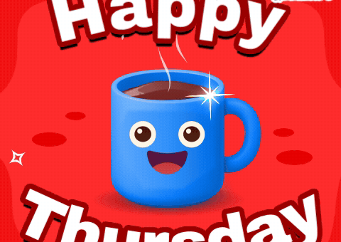 Coffee Thursday GIF by Lucas and Friends by RV AppStudios