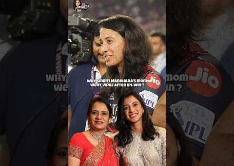 Why Smriti Mandhana’s Mother Went Viral After WPL Win #smritimandhana #wpl #palashmuchhal
