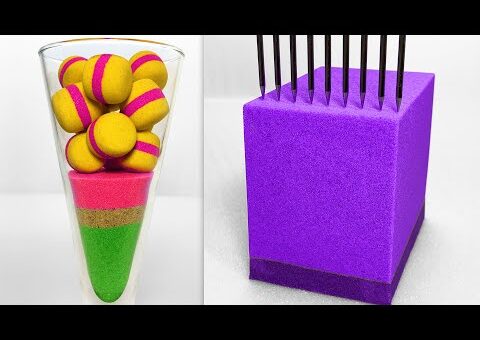 Very Satisfying and Relaxing Compilation 347 Kinetic Sand ASMR