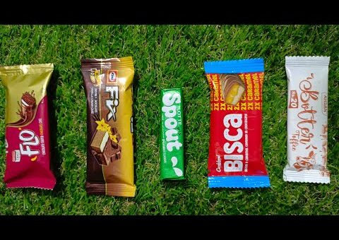 Satisfying Video ASMR unboxing candy chocolates and gems