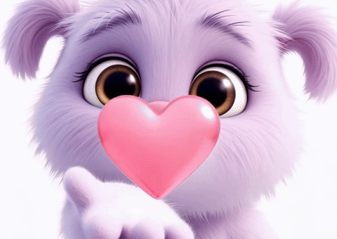 Love You Kiss GIF by The Fuzzlets
