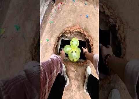 four ballon hole 🕳️ without #ytshorts #football #parkour #jumpstyle #trendingnow #rooftop