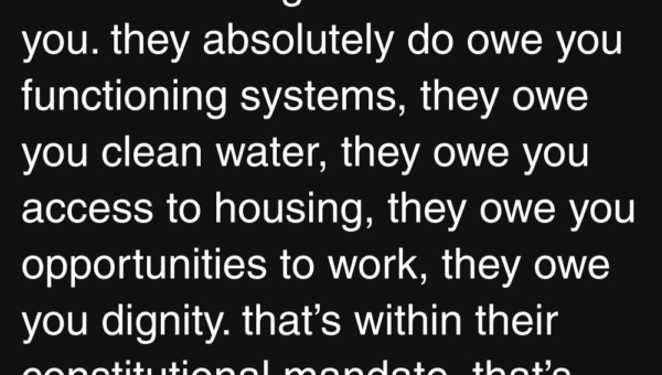 We want what is owed to us
