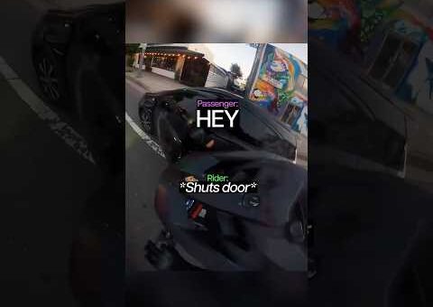Driver Blocking Lane Gets Instant Karma😂