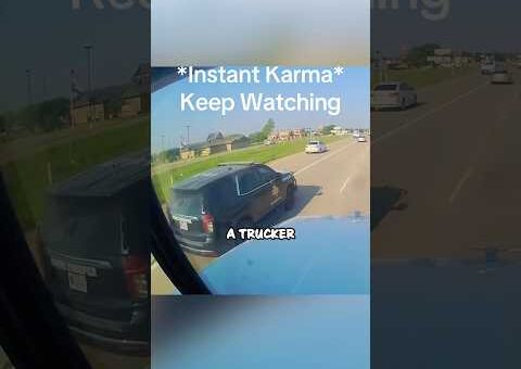 Truck Driver in Texas Films Hilarious Instant Justice – Funny Police Moment 😂
