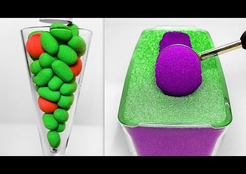 Very Satisfying and Relaxing Compilation 348 Kinetic Sand ASMR