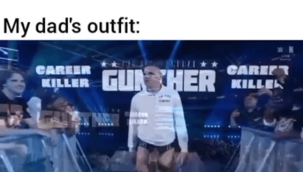 my dad always in undergarments