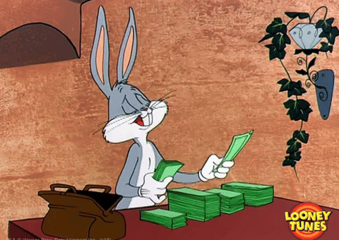 Bugs Bunny Money GIF by Looney Tunes