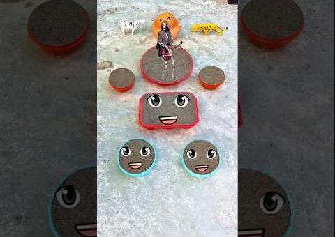 Skeleton Rockstar 💀🎸 Smashes Cute Sand Faces 😍 | Oddly Satisfying Sand Crush Compilation ✨…