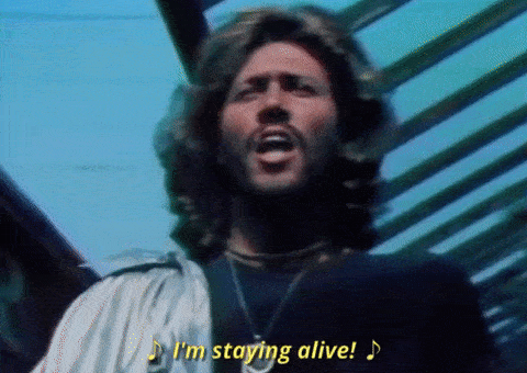 Stayin Alive GIF by Bee Gees