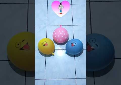 Popping tree Water Color Balloon Orbeez Satisfying Video Asmr