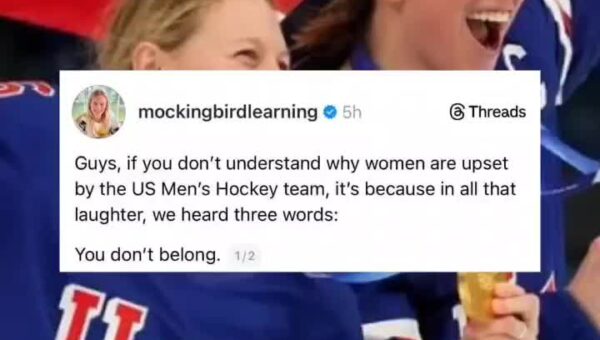 US women’s hockey team standing ten toes in dignity
