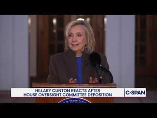 Hillary Clinton depositon on Epstein files: “I finished testifying. I answered every one of their…